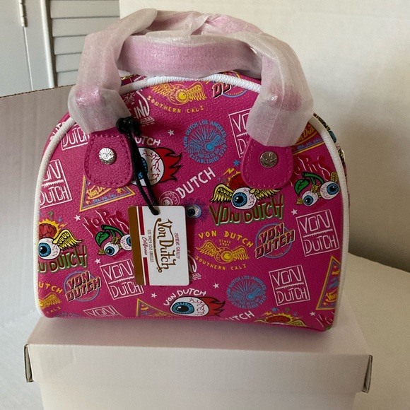 COPY - NWT VON DUTCH PINK TRUCK HAT N BAG